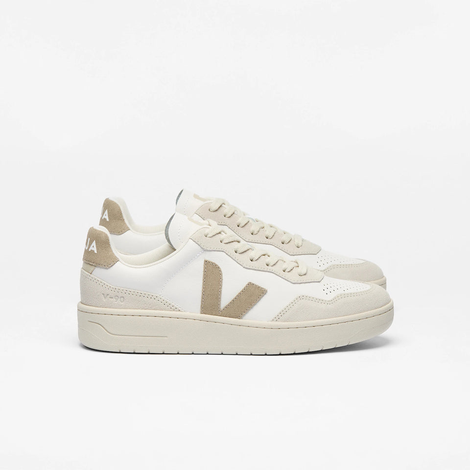 V-90 LEATHER WHITE TAUPE