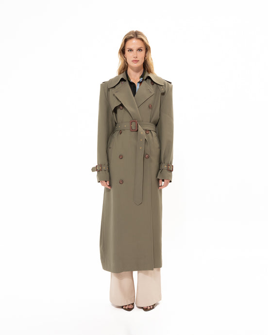 KHAKI TRENCH COAT