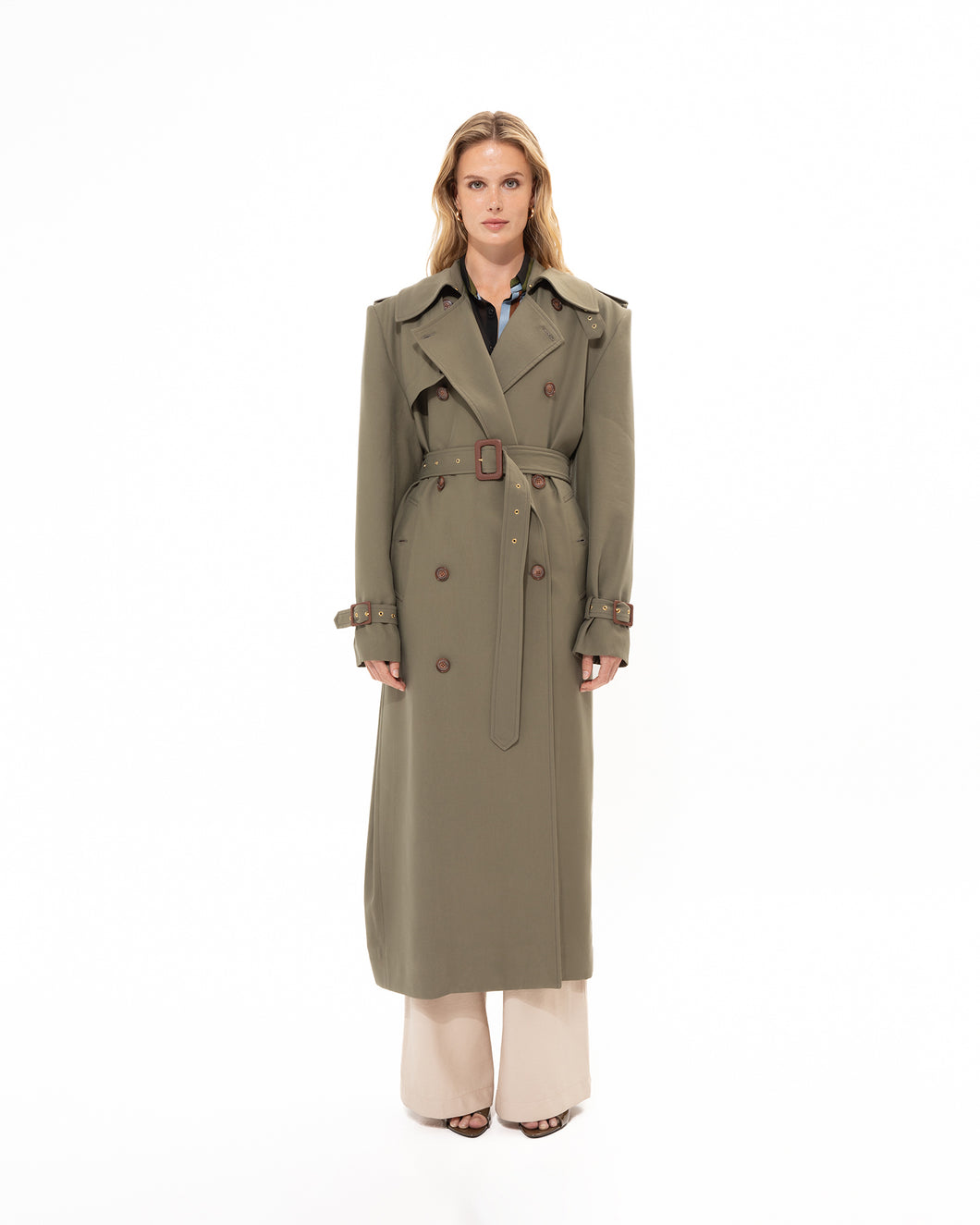 KHAKI TRENCH COAT