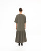 OLIVE MIDI COTTON DRESS