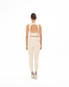 CREAM SPORTS BRA