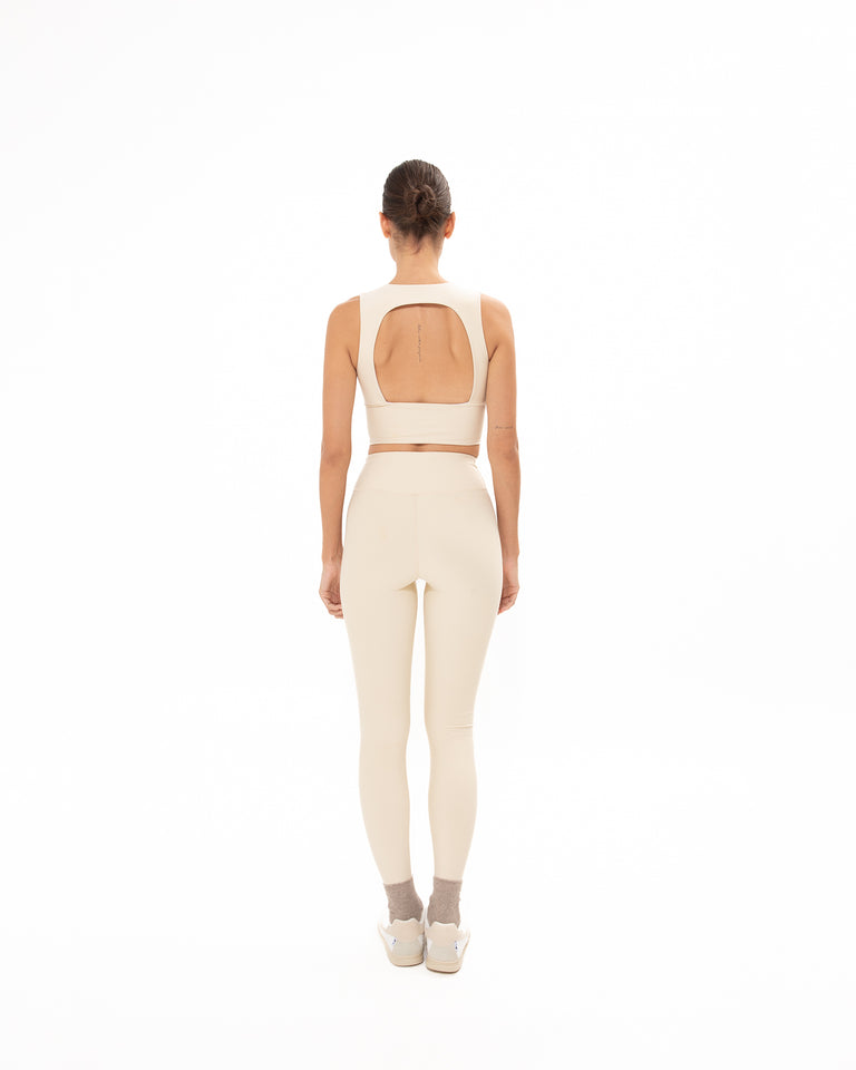 CREAM SPORTS BRA