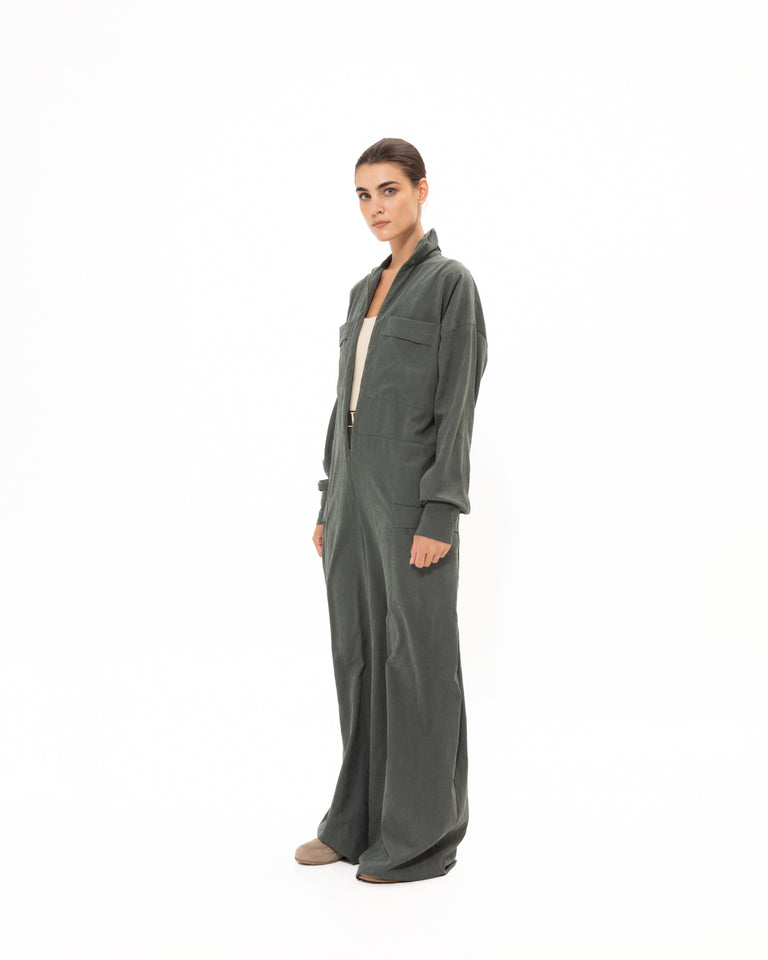 KHAKI JUMPSUIT