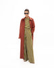 CHERRY FAUX LEATHER COAT