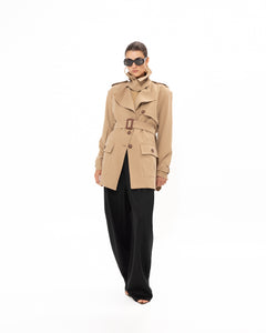 BEIGE TRENCH JACKET
