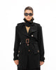 BLACK TRENCH JACKET