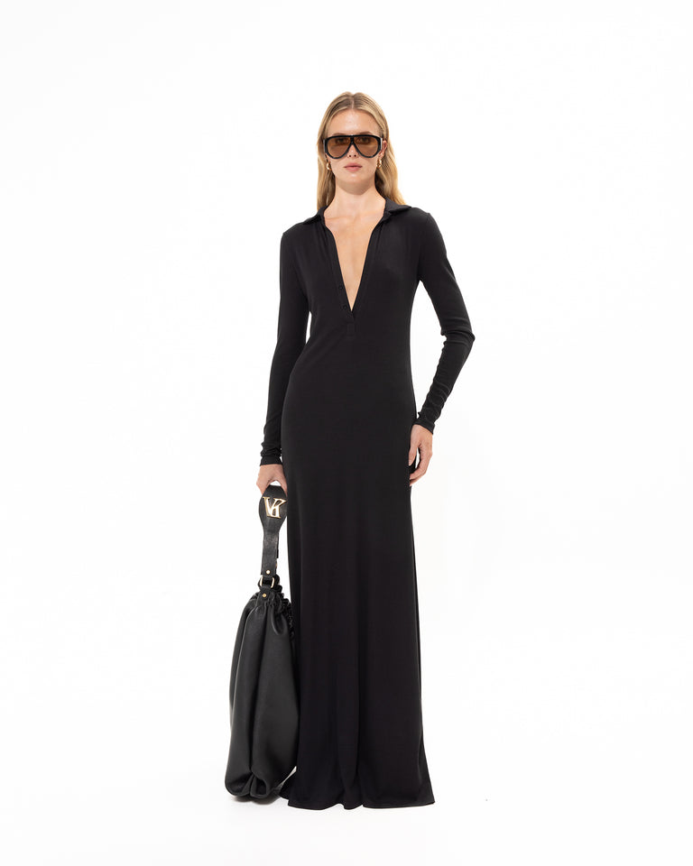 RIB MAXI DRESS