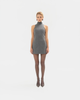 GREY SPARKLE MINI DRESS