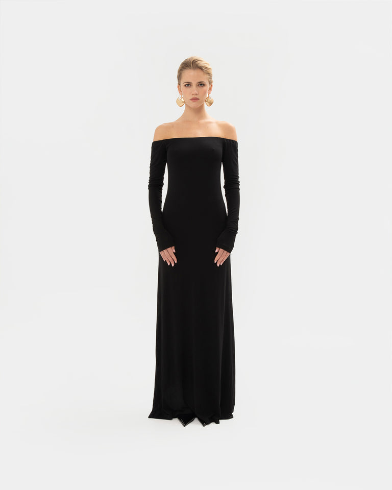 OFF-THE-SHOULDER BODYCON DRESS