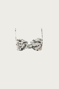 ANIMAL PRINT UNDERWIRE BIKINI TOP