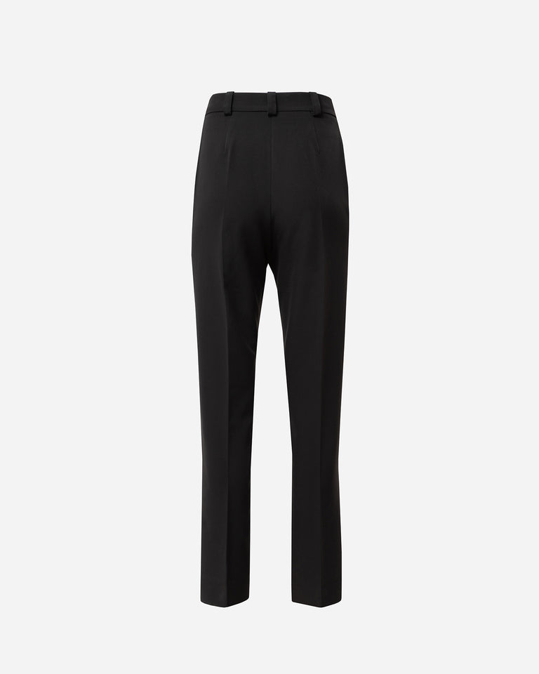 BLACK TAILORED PANTS WITH NERVIR