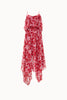 BOUGAINVILLEA ASYMMETRICAL DRESS