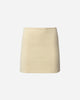 CREAM TAILORED MINI SKIRT