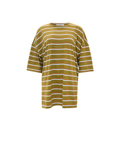 STRIPED OLIVE BLOUSE