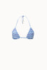 AEGEAN BLUE TRIANGLE BIKINI TOP