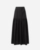 BLACK VOLUMINOUS MAXI SKIRT