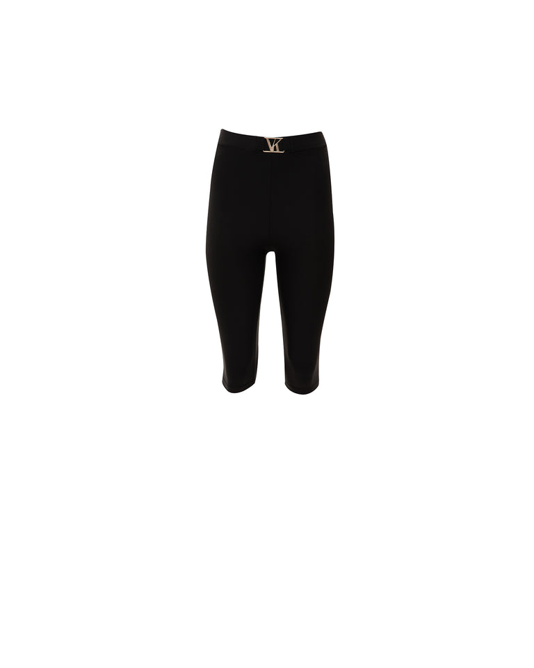 BLACK ACTIVE CAPRI PANTS