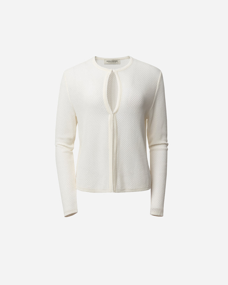CREAM KNIT CARDIGAN