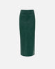 ALPINE GREEN FAUX LEATHER SKIRT