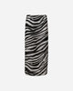 ZEBRA PRINT MIDI SKIRT