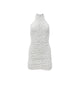 WHITE POLKA MINI DRESS