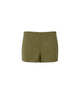 OLIVE FAUX LEATHER SHORTS