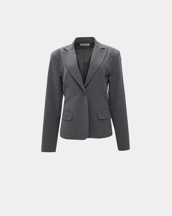 GREY SPARKLE BLAZER