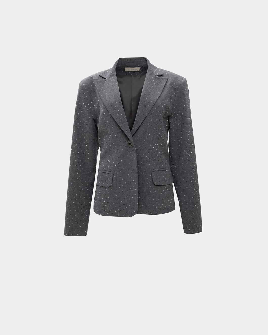 GREY SPARKLE BLAZER