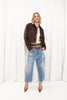 BROWN SUEDE JACKET
