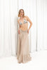 BEIGE RUFFLED SKIRT