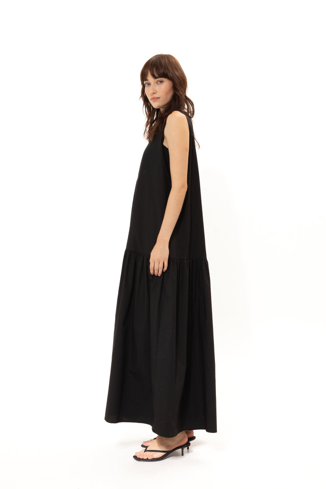BLACK COTTON DRESS