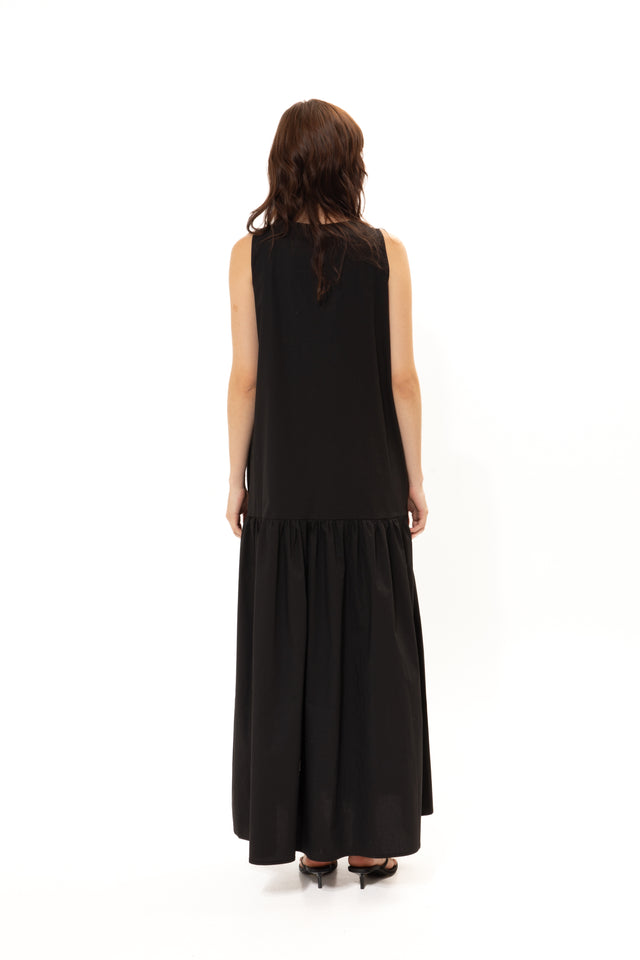 BLACK COTTON DRESS