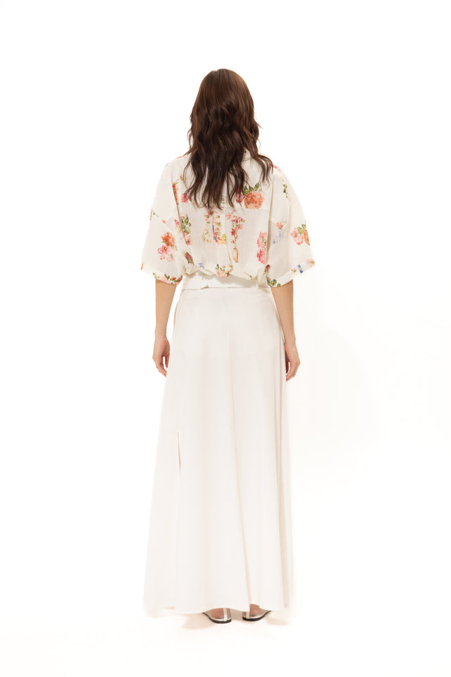 ISLAND WHITE LONG SKIRT