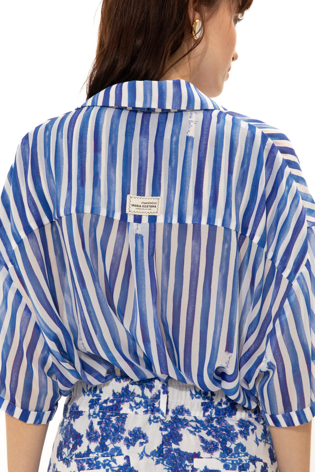 AEGEAN BLUE OS SHIRT