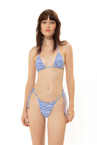 AEGEAN BLUE TRIANGLE BIKINI TOP