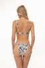ANIMAL PRINT GATHERED STRAP BIKINI BOTTOMS