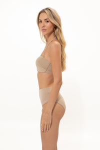 BEIGE SEAMLESS BIKINI BOTTOMS