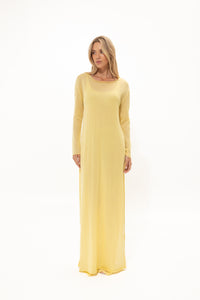 CHAMOMILE YELLOW DOUBLE-LAYERED DRESS