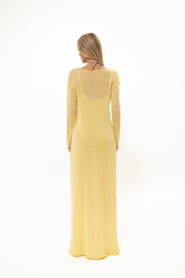 CHAMOMILE YELLOW DOUBLE-LAYERED DRESS