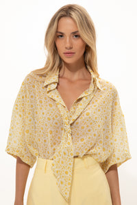 CHAMOMILE PRINT ONE SIZE SHIRT - PRE-ORDER ITEM