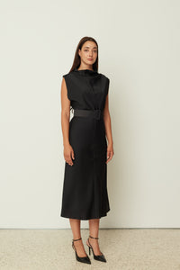 HIGH NECK DRESS BLACK