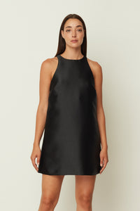 DUCHESS SHORT DRESS BLACK