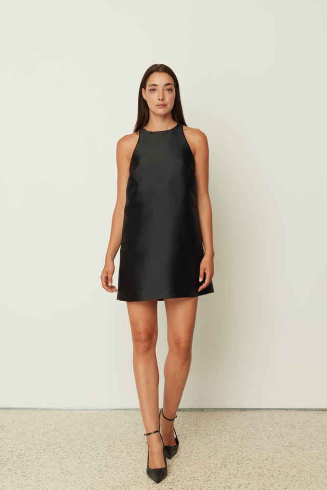 DUCHESS SHORT DRESS BLACK