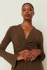 LONG TYE DRESS BROWN ONE SIZE