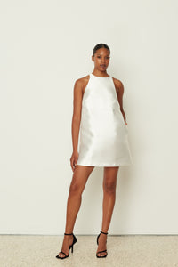 DUCHESS SHORT DRESS WHITE