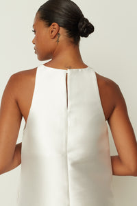 DUCHESS SHORT DRESS WHITE