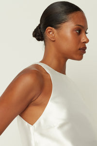 DUCHESS SHORT DRESS WHITE