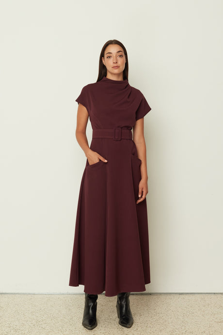 SIGNATURE DRESS BORDEAUX