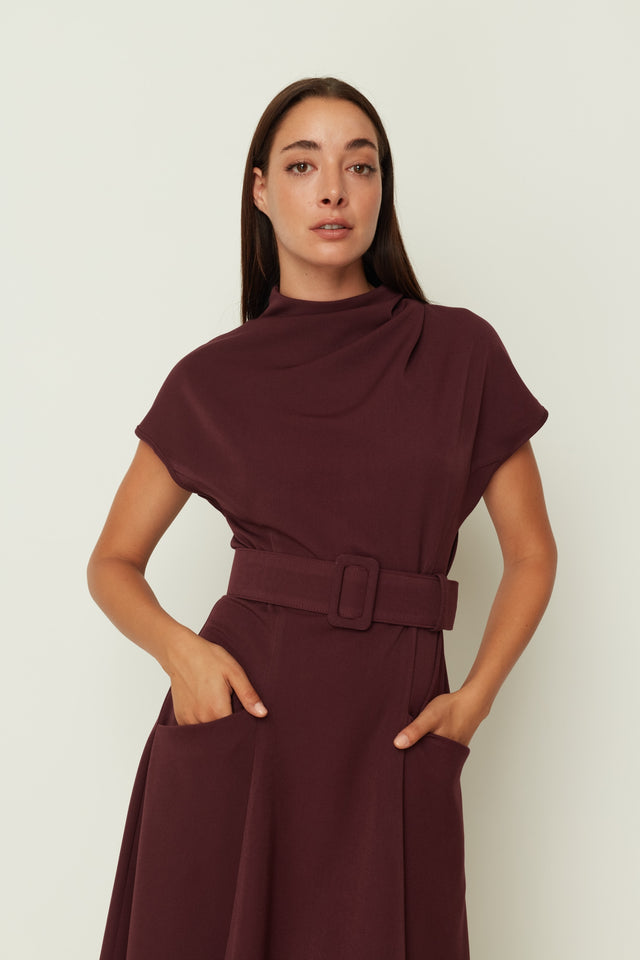 SIGNATURE DRESS BORDEAUX