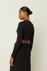 LONGSLEEVE CROP TOP BLACK